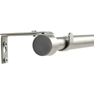 deco-raum Gardinenstange Silber, Metall, 160 cm Ø Vorhänge, Gardinenstangen
