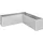 Belvedere Midi L200 201 x 201 x 61 cm silber-metallic