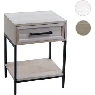Mendler Nachtschrank HWC-N91 59 x 43 x 36 cm Braun