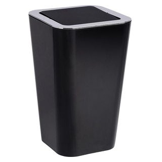 Wenko Mülleimer Candy Black, schwarz, aus Kunststoff, 6 Liter