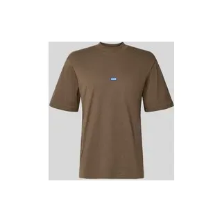Regular Fit T-Shirt aus reiner Baumwolle Modell 'NIEROS', Dunkelbraun, $listsize[$i].replace('"','"')