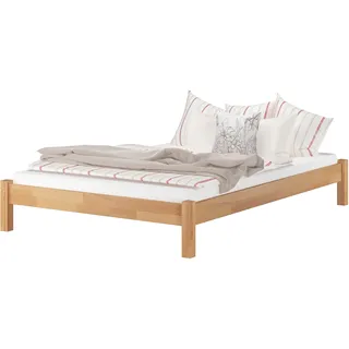 Erst-Holz®Doppelbett Ehebett Kingsize-Bett Futonbett 160x200 Buche massiv Zubehör wählbar 60.84-16 ohne Zubehör