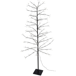 LED Baum mit Beeren - Weihnachtsbeleuchtung 480 LED 180 cm Lichterbaum Warmweiß innen & außen