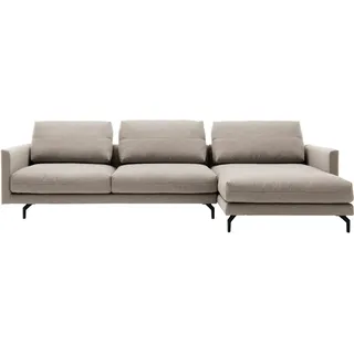 creation by rolf benz Eckcouch Chenille 300 cm Beige