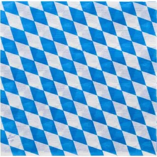 Papstar Servietten, 1-lagig 1/4-Falz 33 cm x 33 cm "Bayrisch Blau"