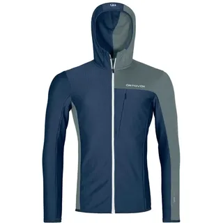 Ortovox Fleece Light Grid Hoodie Jacke (Größe L, blau)