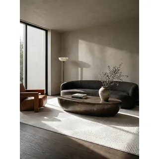 KADIMA DESIGN DALAR Kurzflorteppich 240 x 340 cm Weiß