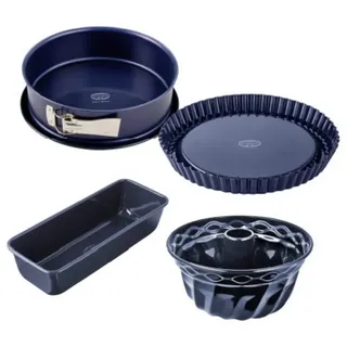 Dr. Oetker Küchenhelfer Back-Set Backformen-Set "Back-Liebe Emaille", 4-teilig