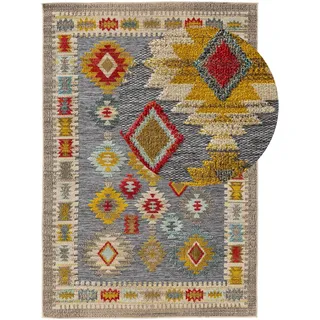 benuta Nest In- & Outdoor Teppich Noelia - Multicolor 240x340 cm - Strapazierfähig & Pflegeleicht - Rechteckig für Balkon, Terrasse, Garten - Küchenteppich & Wohnzimmerteppich - Abstrakt, Geometrisch