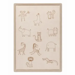 SanoSoft Afrika Kinderteppich 120 x 170 cm Beige