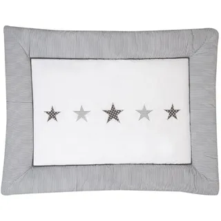 Schardt Krabbeldecke mit Stickerei 100x135 cm Stern grau