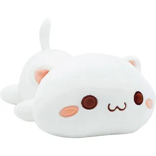 Jssevn Plüschkissen, Niedliches Katzenkissen, Weiches Cartoon-anime-spielzeug, Nackenrolle Für Sofa Oder Bett