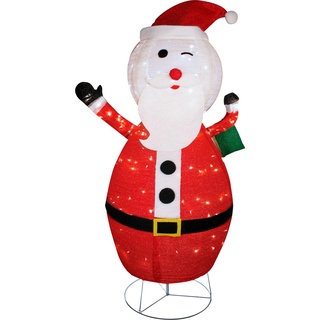 Mojawo, Weihnachtsbeleuchtung, XXL LED Santa Claus Figur / Weihnachtsmann 180CM 200 LEDs IP44 für innen und außen
