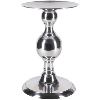 Deko-Säule Aluminium poliert Ø 27cm Flachsäule Blumensäule Podest 40cm Höhe Kerzenständer