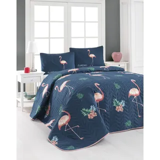 L'Essentiel Linge de Maison, Begonvilla- EPJ6750, Dunkelblau, Bettdecken, 90 gr/m2, 65% Baumwolle / 35% Polyester (Abdeckung) / - Dunkelblau