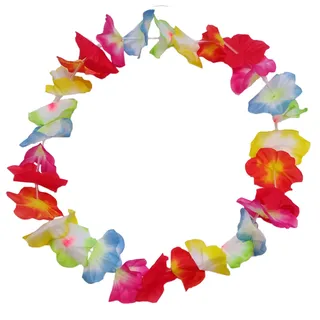 Hawaii-Kette (bunte Blüten)