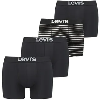 Levi's Basic-Boxershorts schwarz/weiß S 4er Pack