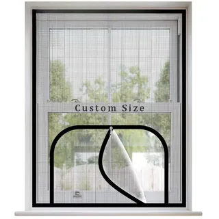 Fliegengitter für Fenster Reißfestes Isolationsnetz Einfache Installation Fenstergitter mit Selbstklebeband Universal Sicherheitsnetze für Balkon & Fenster