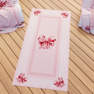 PETTI Artigiani Italiani - Strandtuch aus Mikrofaser, Strandtuch oder Pool, Handtuch für Strandbett, Strandtuch 90 x 180 cm, Strandtuch, 100% Made in Italy, rosa Schleife