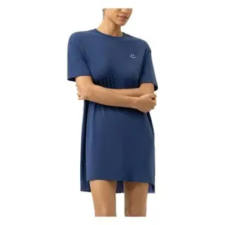 MEY Nachthemd unifarben Blau 46