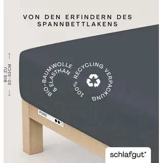 Baumwolle 120 x 200 - 130 x 220 cm grey deep