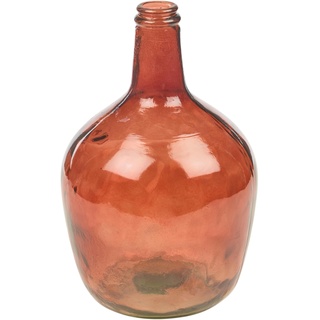 Glasvase, groß, rund, recycelt, bunt, 4 l oder 8 l, für Zuhause, Hochzeitsdekoration, Tafelaufsatz, Vasen (4 l, rot)