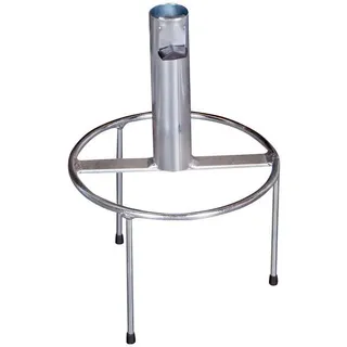 Doppler Sonnenschirmständer, Silber, Metall, 20 cm, rostfrei, Sonnenschutz & Sichtschutz, Sonnenschirme, Sonnenschirmständer