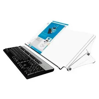 DataFlex Dokumentenhalter ErgoDoc 400 höhenverstellbar für DIN A4 & A3 Klarer Acryl
