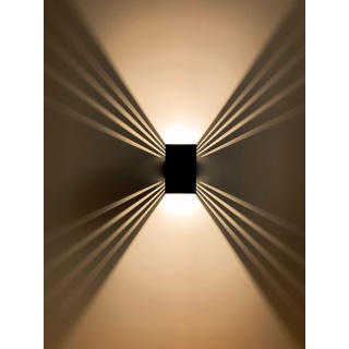 SpiceLED Outdoor Wandleuchte ShineLED - Indirekte Außen-Beleuchtung - dimmbare Wandlampe für Drinnen & Draußen - 12 Watt - Lichtfarbe Warmweiß