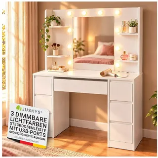 Juskys Schminktisch Malia mit LED,