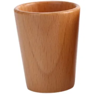 Colcolo Holzbecher, Wasser-/Teetassen, tonnenförmiger Bierbecher, Kaffeebecher, polierter Kleiner Trinkbecher, traditionelles chinesisches Trinkgeschirr