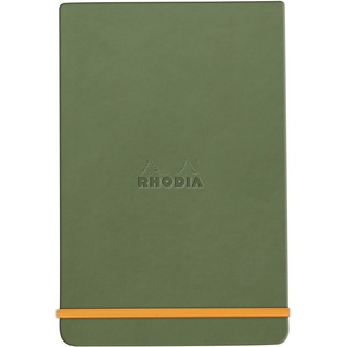Rhodia 194385C - Notizbuch Webnotepad DIN A5, 96 Blatt abtrennbar liniert 90 g, 1 Stück, Salbei