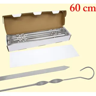 50mal60 cm Grillspieße 10ml breit Grillspieß Edelstahl 1,5mm Fleischspieß Шампур