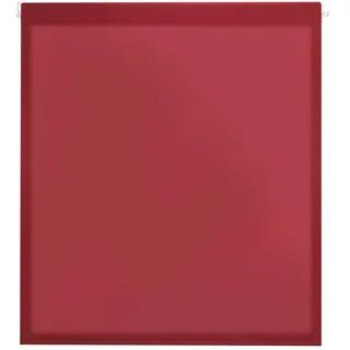 Decorblind | EasyFix Rollo lichtdurchlässig ohne Werkzeug und ohne Bohren, Rollo: 62 x 180 cm Breite x Länge/Maße Stoff: 59 x 175 cm, Bordeaux, unifarben, Jalousien für Fenster