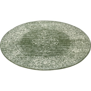 Teppich HANSE HOME "Meridional" Teppiche Gr. Ø 160 cm, 9 mm, 1 St., grün Esszimmerteppiche Orient Design, ringsum gekettelt, strapazierfähig, Büro, aus der EU