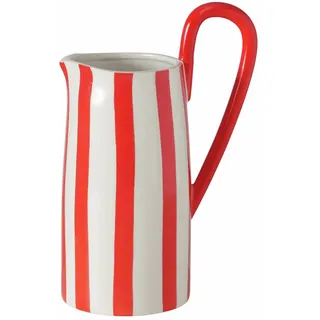 Boltze Vase Londi - rot|weiß