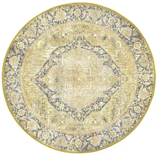 Tom Tailor Outdoorteppich, Grün, Textil, orientalisch, rund, Textiles Vertrauen - Oeko-Tex®, Teppiche & Böden, Teppiche, Outdoorteppiche