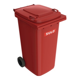 Sulo Müllgroßbehälter 240l rot a.Niederdruck-PE Rad-D.200mm