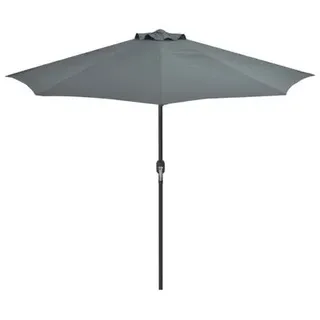 vidaXL Balkon-Sonnenschirm 270 x 135 cm anthrazit halbrund