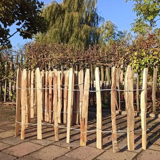 Staketenzaun Kastanienzaun Holzzaun Höhe 50cm Lattabstand 8-10cm 5m Länge