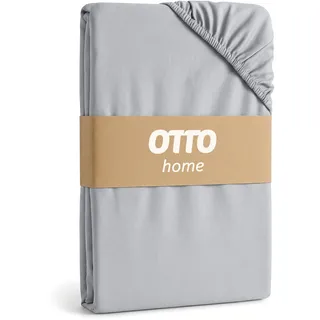 OTTO home Spannbettlaken Jersey 70 x 200 cm hellgrau 2 St.