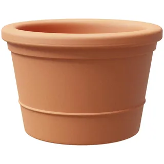 Tera Großer Blumentopf für den Außenbereich, EOS, aus Kunstharz, Rotationstechnik, UV-beständig, frostbeständig, recycelbares Material, Pflanzentöpfe für Bäume und Pflanzen (Antik, 100 cm)