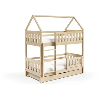 Masseno Etagenbett, Kiefer, Holz, 80x160 cm, Kinder- & Jugendzimmer, Kindermöbel, Kinderbetten, Hausbetten