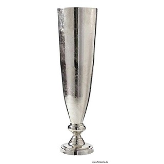 Klocke Antikdesign Moderne Aluminium Vase - Groß - Silber - Hochwertige Tischvase/Bodenvase/Blumenvase (76cm)