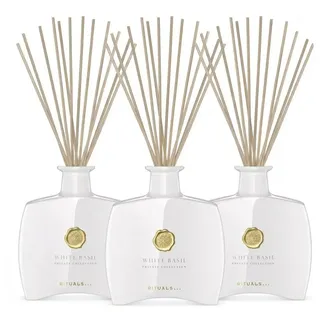 Rituals Raumduft Rituals White Basil Fragrance Sticks 3er Set (Vorteilspack mit drei White Basil Fragrance Sticks, 1-St) schwarz|weiß