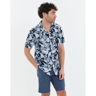 Threadbare Hawaiihemd THB Shirt S/Slv Romeo blau M
