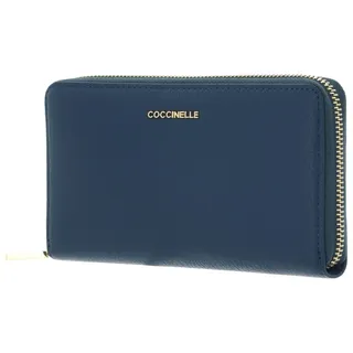 Coccinelle Metallic Soft Geldbörse Damen blau