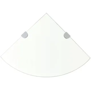 vidaXL Eckregal 2 Stk. 25 x 25 x 25 cm Transparent