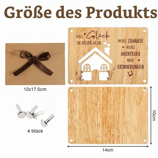 Spardose Haus des Geldes aus Holz, Einweihungsgeschenk zum Einzug, Geldgeschenk