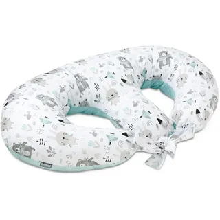 Bellochi Growing in style Stillkissen Zwillinge, Stillkissen XXL, Nursing Pillow - Schwangerschaftskissen, Stillkissen groß, Stillhörnchen Baby - Multifunktionale Zwillingsstillkissen Animaland